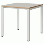 TABLE MALIBU 80X80 T6 SOUDÉ STR ALAI BLC SE W911/BLC 9016