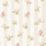 PAPIER PEINT FLEURI TAPISSERIE FLEU TAPISSERIE FLORALE PAPIER PEINT INTISSÉ BEIGE / CRÈME GRIS ROSE - 10,05 X 0,53 M - BRICOFLOR