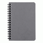 CAHIER RELIURE INTÉGRALE AGE BAG 9X14 100 PAGES PETITS CARREAUX - GRIS - LOT DE 10