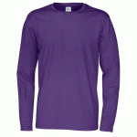 COTTOVER T-SHIRT MANCHES LONGUES HOMME - CERTIFIÉ GOTS VIOLET - TAILLE XL