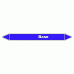 LOT DE 3 - MARQUEUR DE TUYAUTERIE - BASE - NFX 08-105 - VINYLE LAMINÉ 150 X 12 MM