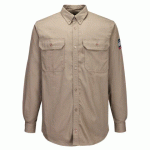 PORTWEST FR89 CHEMISE BIZFLAME 88/12 KAKI - TAILLE S