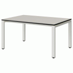 TABLE MALIBU 120X80 T3 SOUDÉ ST BLC SEL W911/NOIR BLC 9016