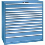 ARMOIRE BLEU CAP. 1431X725X1450 AVEC 12 TIR. 200KG - LISTA