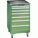 ARMOIRE VERT 564X725X990 AVEC 7 TIR. 75KG _ 14.372.030 - LISTA