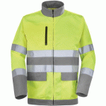 BLOUSON FLUO BASE XP 9D81 - JAUNE FLUO / GRIS ACIER - 5 - CEPOVETT SAFETY
