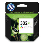 CARTOUCHE HP 302 XL COULEURS(CYAN+MAGENTA+JAUNE) POUR IMPRIMANTES JET D