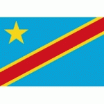 DRAPEAU CONGO (RÉPUBLIQUE DÉMOCRATIQUE) : DIMENSIONS - 40 X 60 CM