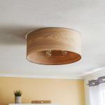 ENVOSTAR VENEER PLAFONNIER CŒUR DE FRÊNE Ø55CM
