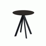 INFINITY TABLE DE BISTROT NOIR Ø 70 CM - VEBA