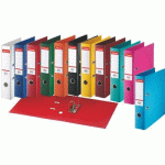 LOT DE 10 - CLASSEUR EN PLASTIQUE STANDARD, A4, 50 MM, TURQUOISE