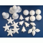 FORME NOËL À DÉCORER STYROPOR ASSORTIMENT 25 UNITÉS