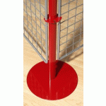 PIÈTEMENT POUR GRILLE ET PANNEAU LIÈGE PRAXI COLORIS ALUMINIUM MÉTALLISÉ - MANUTAN COLLECTIVITÉS