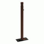 POTELET RABATTABLE SOLIBLOC Ø 76 MM CITY - MARRON 8017 - PROCITY