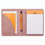 RHODIARAMA LIVRET PORTE-BLOC N°13 POUR BLOC OU CARNET FORMAT A6 - BOIS DE ROSE