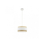 KANDY SUSPENSION 1XE27 NATUREL/BLANC REGX40X40 CM