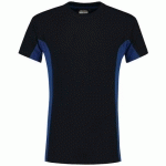TEE-SHIRT BICOLOR POCHE POITRINE 102002 NAVY-ROYALBLUE 8XL - TRICORP WORKWEAR