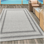 ALLOTAPIS - TAPIS EXTÉRIEUR ET INTÉRIEUR PLAT RUBA CRÈME 160X230 - CRÈME