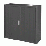 ARMOIRE À RIDEAUX DÉMONTABLE EASY OFFICE H 100 CM CORPS ANTHRACITE RIDEAUX ANTHRACITE