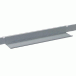 GOULOTTE PASSE-CÂBLES HORIZONTALE L 59 CM POUR BUREAU INDIVIDUEL ARKO/ECLA/EXCELLENS MÉTAL PLUS ALUMINIUM
