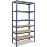 SHELFPLAZA - HOME 200X100X30CM ÉTAGÈRE CHARGE LOURDE BLEU / ETAGERE METALLIQUE 6 NIVEAUX / 145KG CAPACITÉ CHARGE / ETAGERE EN METAL, ÉTAGÈRES DE