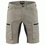 SHORT SERVICES STRETCH BEIGE/NOIR TAILLE 38 - BLAKLADER