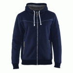 SWEAT ZIPPÉ À CAPUCHE DOUBLURE THERMIQUE MARINE TAILLE M - BLAKLADER