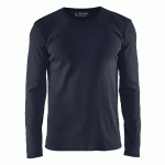 T-SHIRT MANCHES LONGUES MARINE FONCÉ TAILLE XXXL - MANUTAN COLLECTIVITÉS