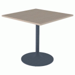 TABLE EKO 80X80 PLAT STRAT CHÊNE HONGRIE - PIÈTEMENT NS - MOBIDECOR