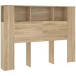 VIDAXL - ARMOIRE DE TÊTE DE LIT CHÊNE SONOMA 140X18,5X104,5 CM