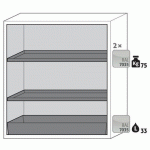 ARMOIRE SÉCURITÉ S-CLASSIC-90 S90.129.120.WDAS JAUNE