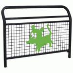 BARRIÈRE 1.50 SPÉCIALE ECOLE CONVIVIALE CHIEN ZINC NOIR 9005 - PROCITY