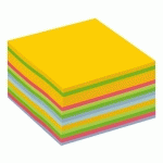 BLOC CUBE REPOSITIONNABLE MULTICOULEURS POST-IT 76 X 76 MM - BLOC DE 450 FEUILLES