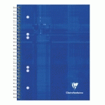 CAHIER RELIURE INTÉGRALE A5+ 160 PAGES DÉTACHABLES PERFORÉ 6 TROUS LIGNÉ COULEUR ALÉATOIRE - ASSORTIS - LOT DE 10