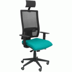 CHAISE DE BUREAU HORNA APPUI TÊTE - TURQUOISE - PIQUERAS Y CRESPO