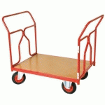 CHARIOT MODULABLE ROUGE 2 DOSSIERS 1200MMX800MM 500KG - FIMM