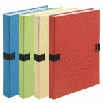 LOT DE 10 - CHEMISE EXTENSIBLE SANS RABAT EXACOMPTA FOREVER À BOUCLE DOS 13 CM COULEURS ASSORTIES