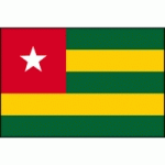 DRAPEAU TOGO : DIMENSIONS - 50 X 75 CM