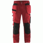 PANTALON DE TRAVAIL ARTISAN ROUGE/NOIR TAILLE 56 - BLAKLADER