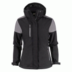 PRINTER PRIME PRIME PADDED VESTE SOFTSHELL FEMMES NOIR/GRIS ACIER - TAILLE XXXL