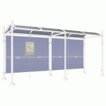 ABRI BUS PROVINCE 5 M SANS BARDAGES LAT. BOULE BLANC 9010 - PROCITY