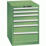 ARMOIRE VERT 564X725X800 AVEC 6 TIR. 75KG _ 78.522.030 - LISTA