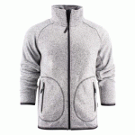 JAMES HARVEST RICH HILL VESTE POLAIRE HOMMES GRIS MÉLANGE - TAILLE XXL