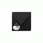 LOT DE 4 - PAQUET DE 20 ENVELOPPES POLLEN 140X140MM 120G/M2 - NOIR