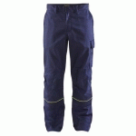 PANTALON DE SOUDEUR MARINE/JAUNE FLUORESCENT TAILLE 58 - BLAKLADER