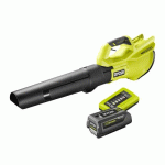 SOUFFLEUR TURBO JET 36V MAX POWER + 1 BATTERIE 4,0 AH ET CHARGEUR RYOBI