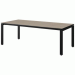 TABLE MALIBU 180X80 T3 SOUDÉ ST ANTIB CHÊN 1146/NO NOIR 9005