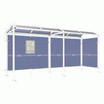 ABRI BUS PROVINCE 5 M 1 BARDAGE LAT. AGORA BLANC 9010 - PROCITY