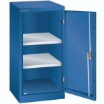 ARMOIRE BLEU GENT. 500X400X1000 AVEC 2 RAYONS AMO. - LISTA