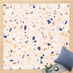 MICASIA - TAPIS EN VINYLE - DETAILED TERRAZZO PATTERN PADUA - CARRÉ 1:1 DIMENSION HXL: 60CM X 60CM